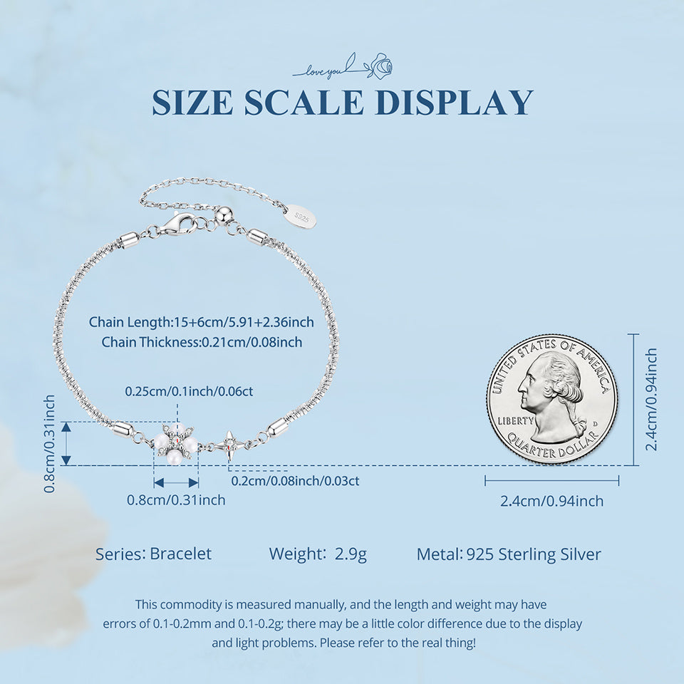 Pearl Star Cluster Bracelet