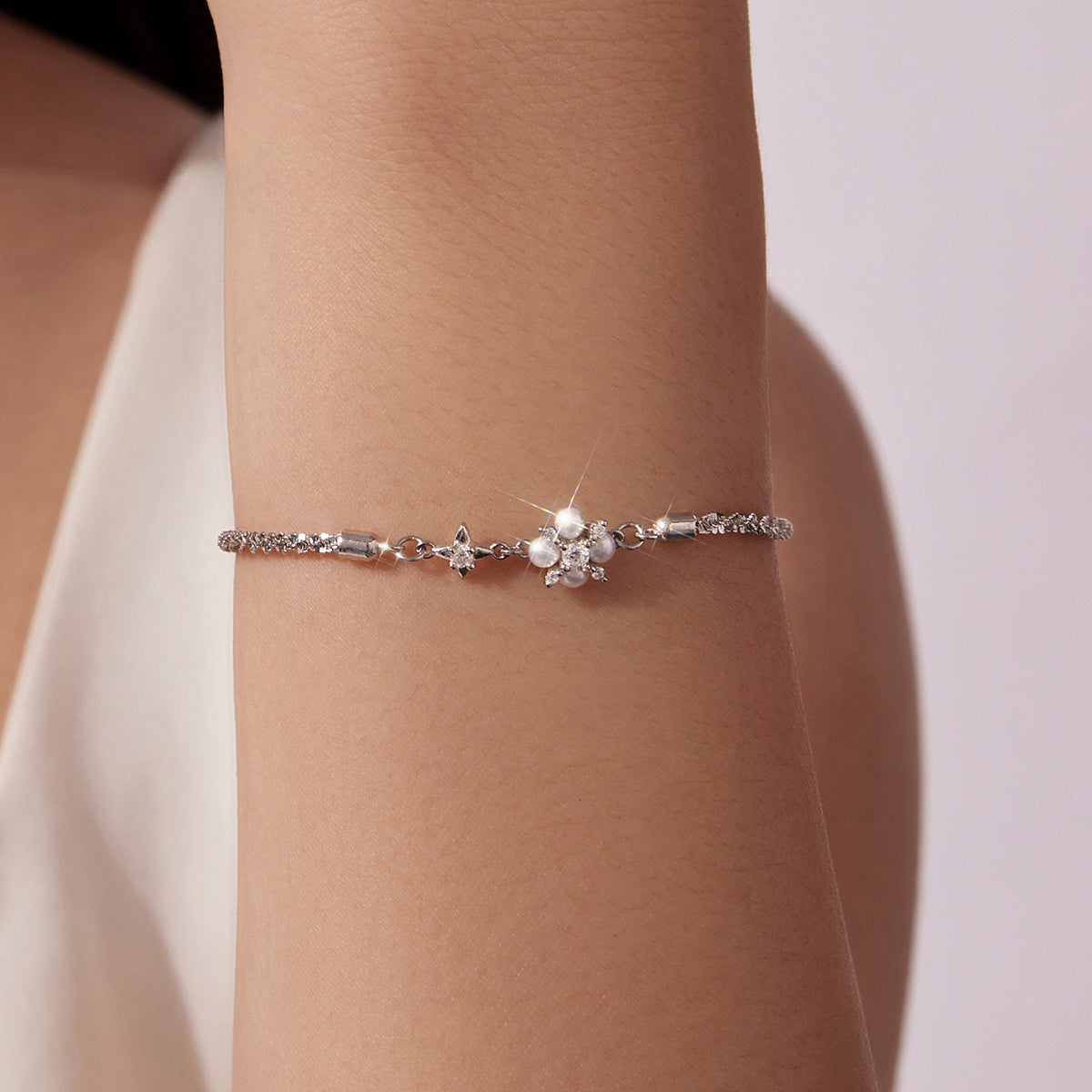 Pearl Star Cluster Bracelet