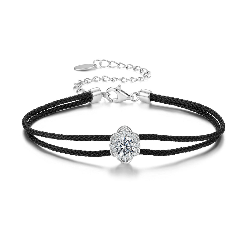 Woven Floral Rope Bracelet