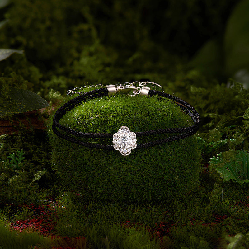 Woven Floral Rope Bracelet