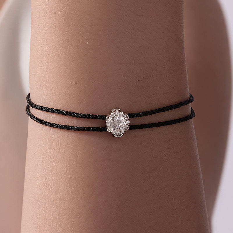 Woven Floral Rope Bracelet