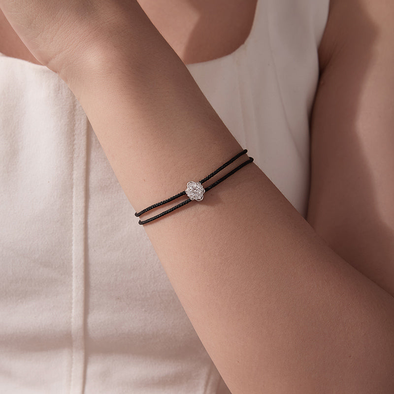 Woven Floral Rope Bracelet