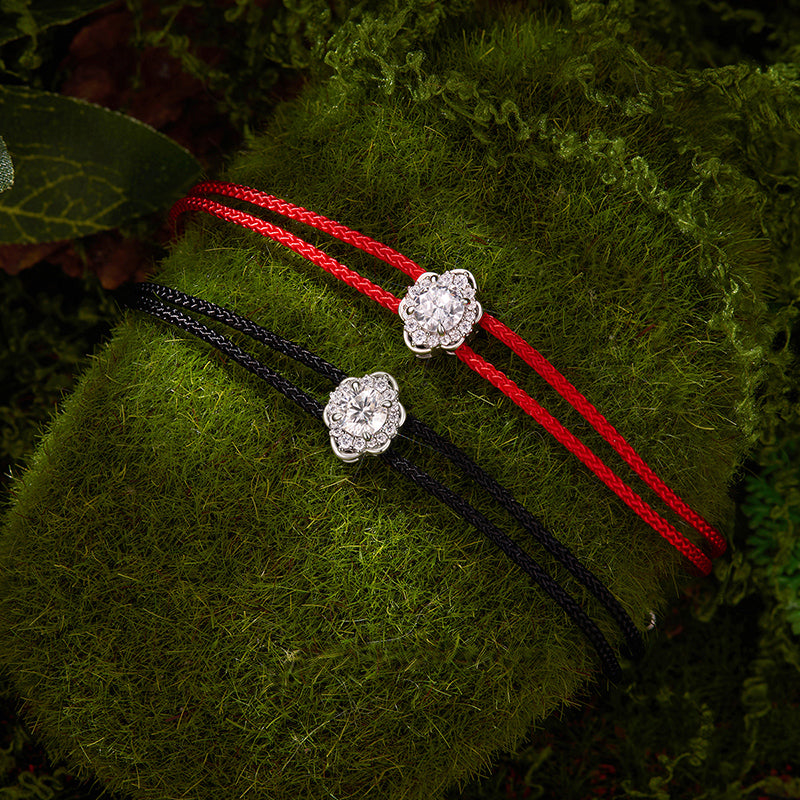 Woven Floral Rope Bracelet
