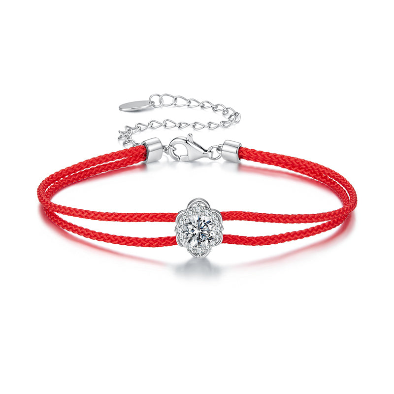 Woven Floral Rope Bracelet