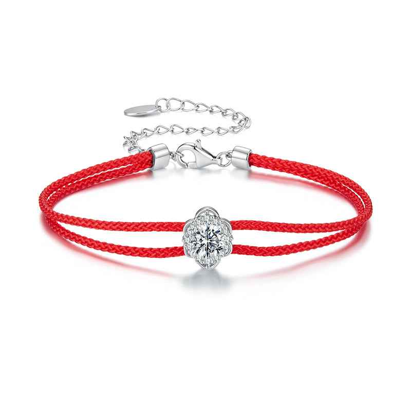 Woven Floral Rope Bracelet