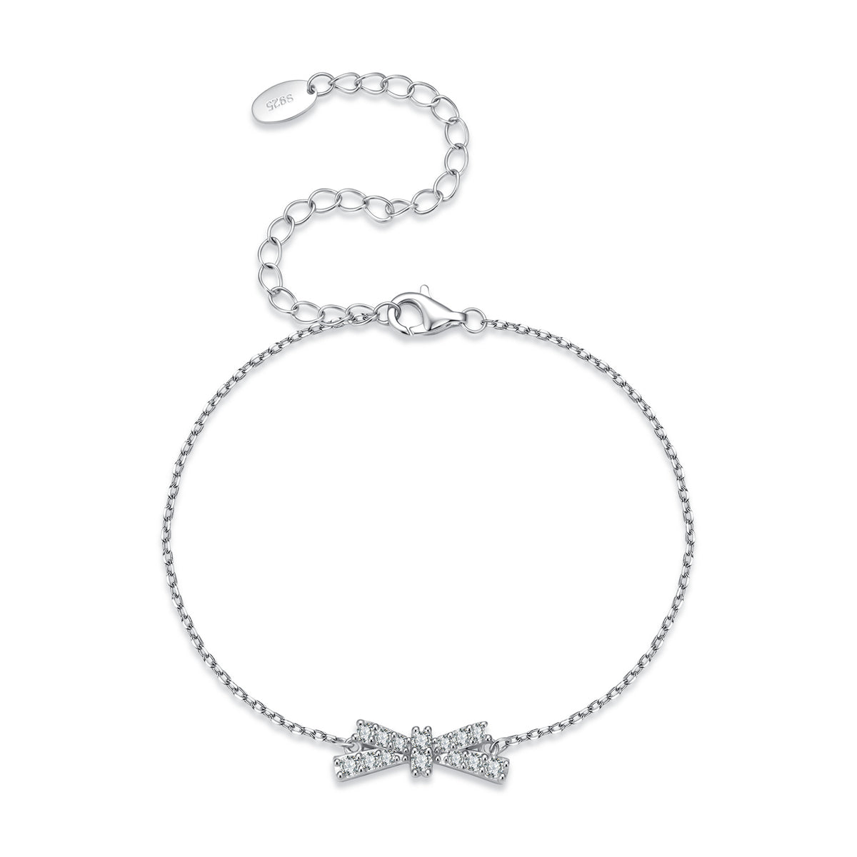 Pavé Bow Bracelet|BAMOER