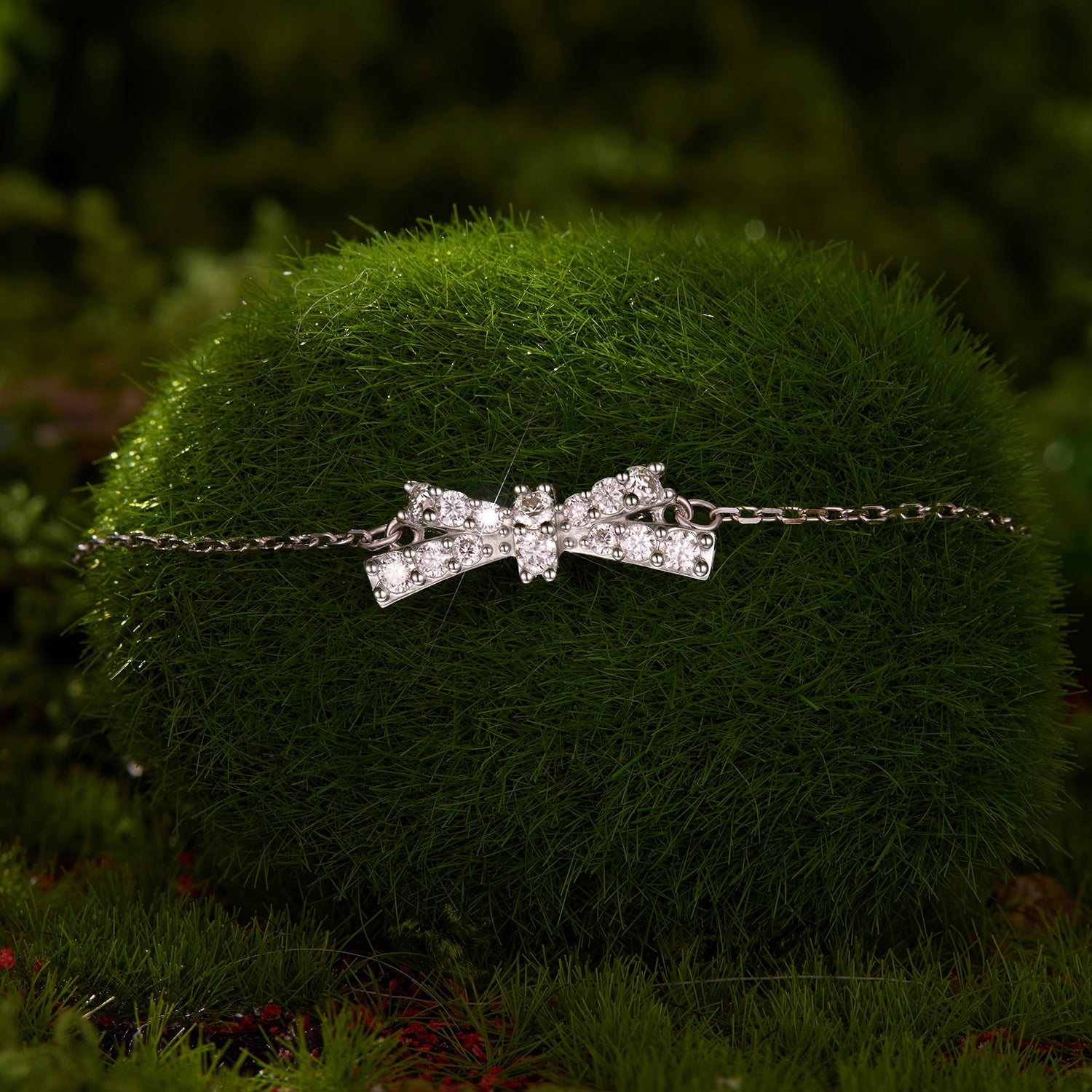 Pavé Bow Bracelet|BAMOER