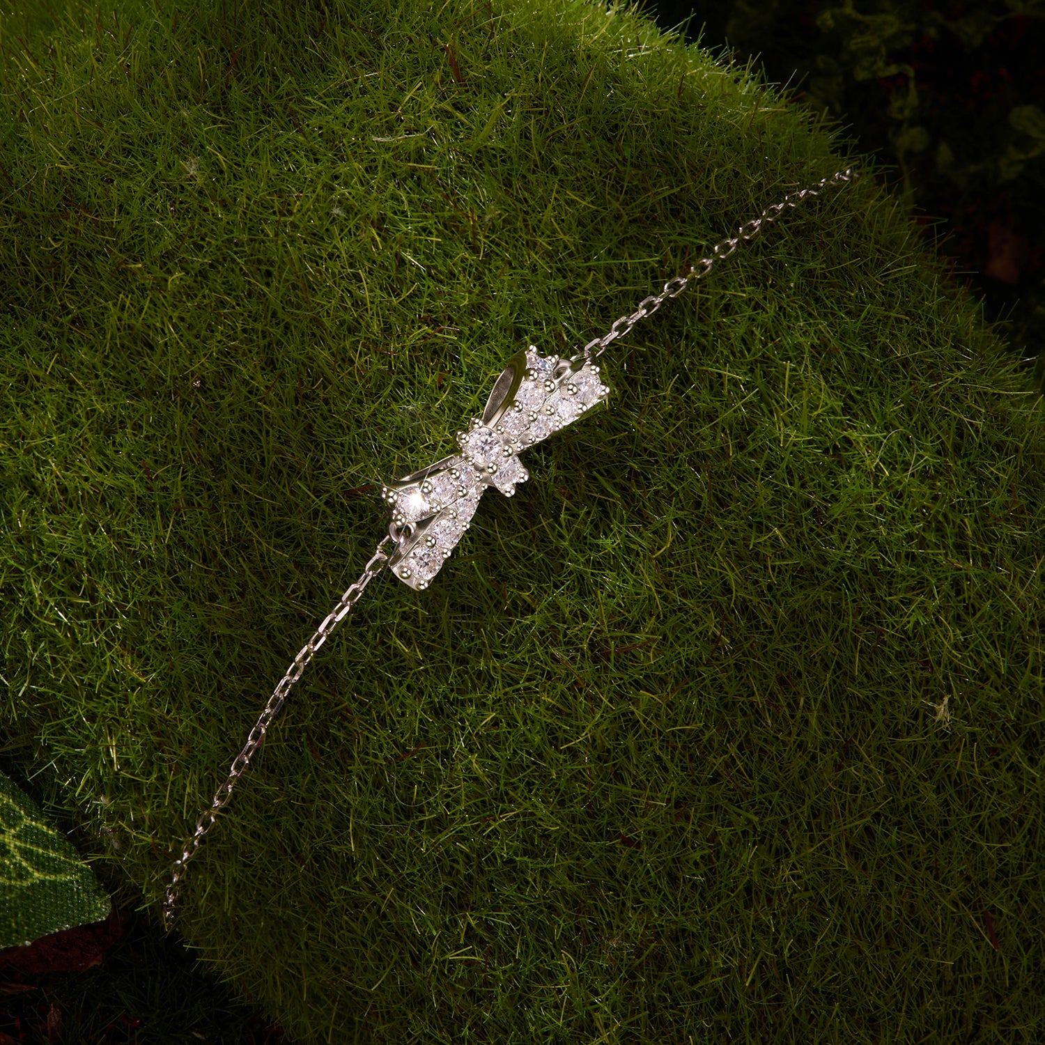 Pavé Bow Bracelet|BAMOER