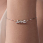 Pavé Bow Bracelet|BAMOER