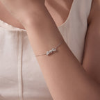 Pavé Bow Bracelet|BAMOER