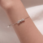 Pavé Bow Bracelet|BAMOER