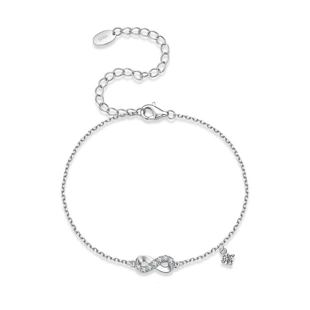Infinity Drop Chain Bracelet