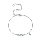 Infinity Drop Chain Bracelet
