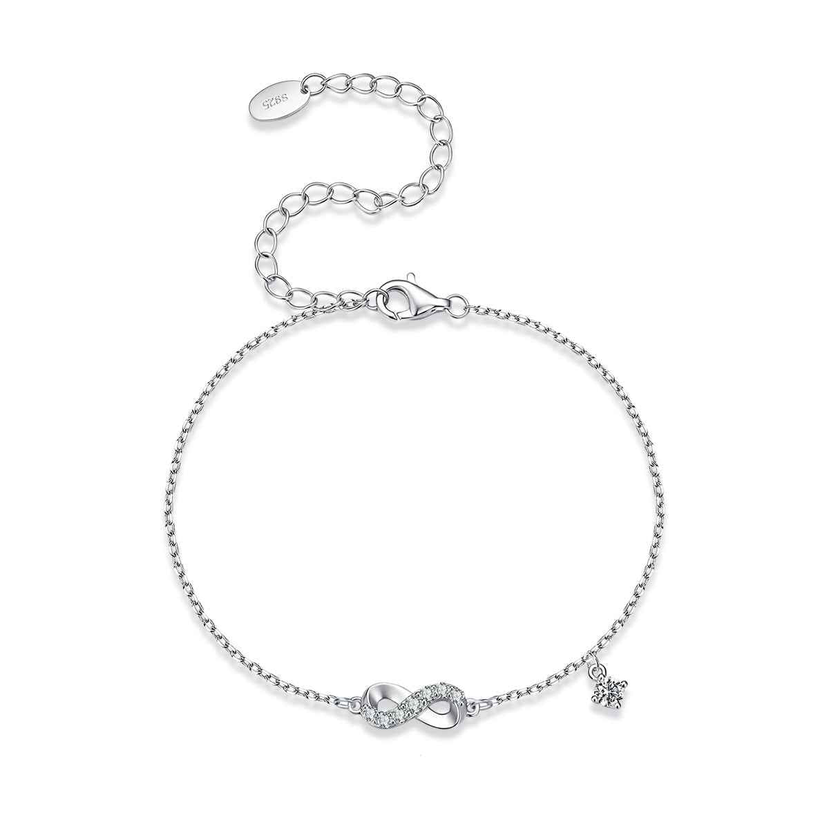 Infinity Drop Chain Bracelet