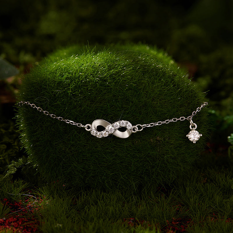 Infinity Drop Chain Bracelet
