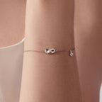 Infinity Drop Chain Bracelet