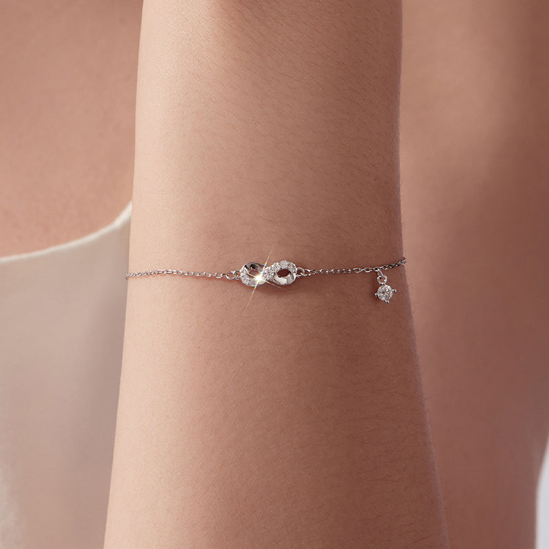 Infinity Drop Chain Bracelet