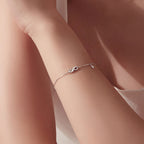 Infinity Drop Chain Bracelet
