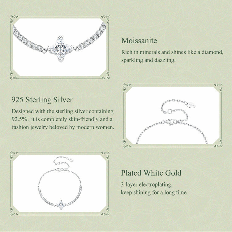 Lily Cut Center Bracelet