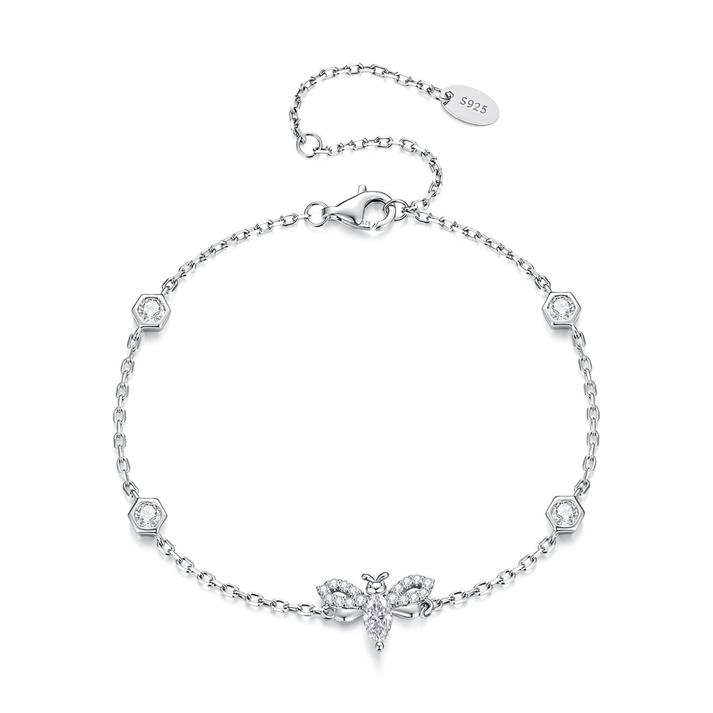 Bee Moissanite Bracelet