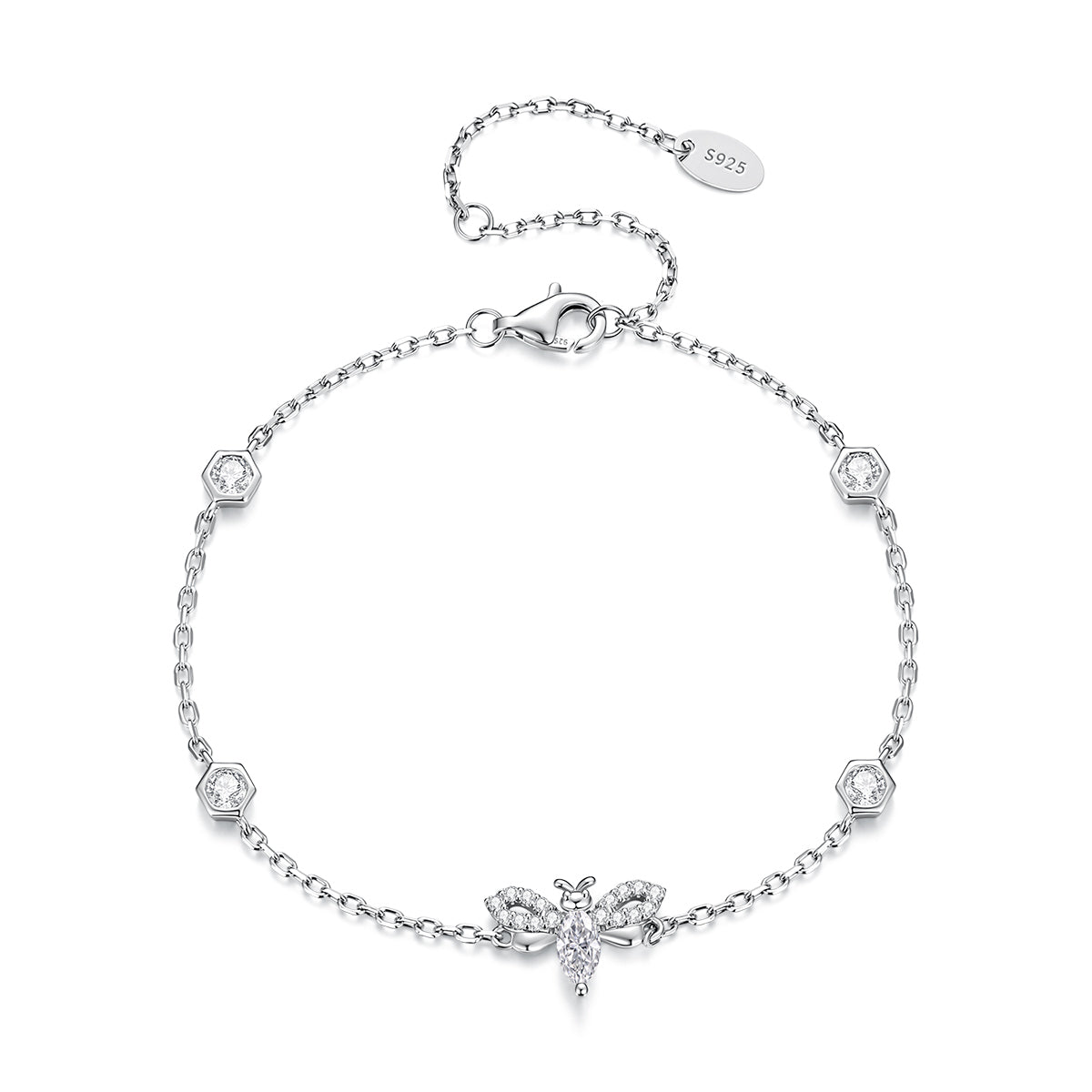 Bee Moissanite Bracelet