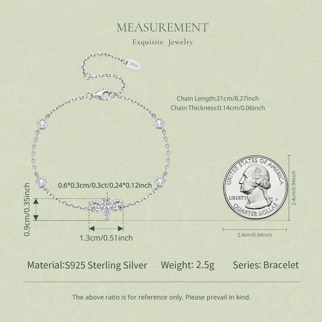 Bee Moissanite Bracelet