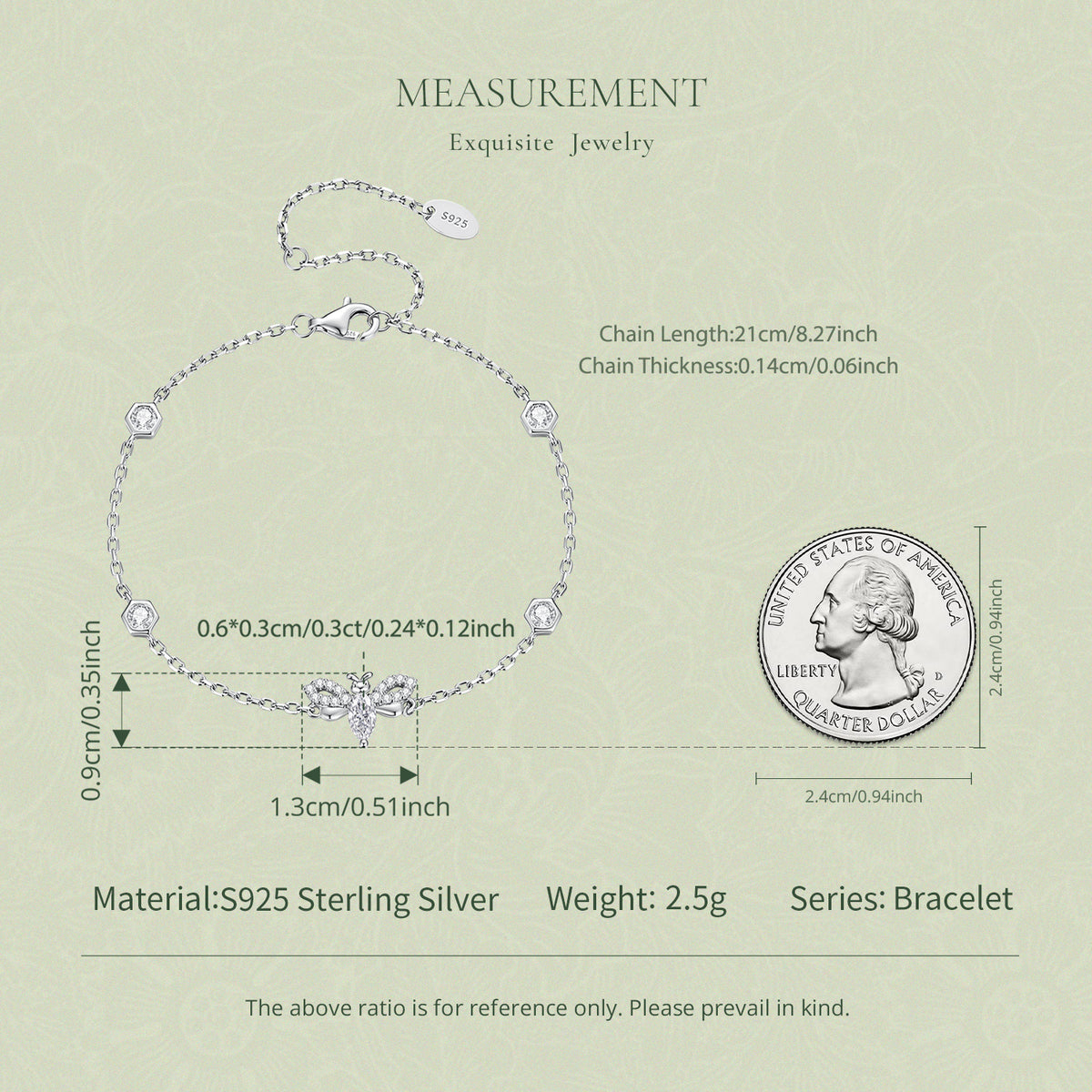Bee Moissanite Bracelet