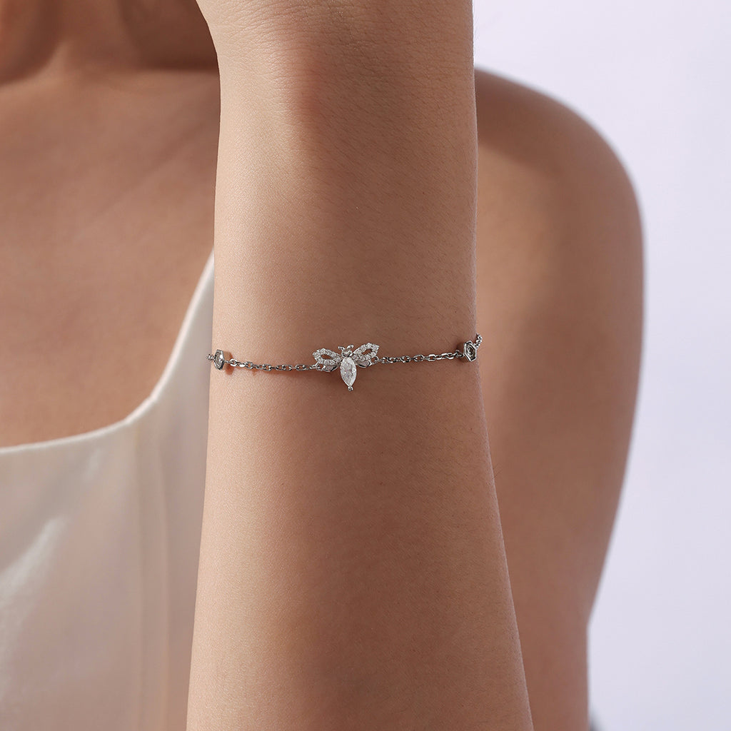 Bee Moissanite Bracelet