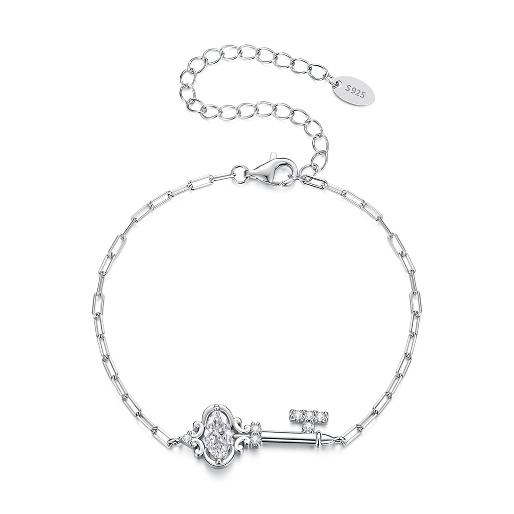 Moissanite Key Bracelet