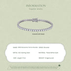 3MM Moissanite Tennis Bracelet