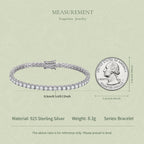 3MM Moissanite Tennis Bracelet