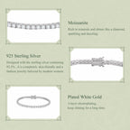3MM Moissanite Tennis Bracelet