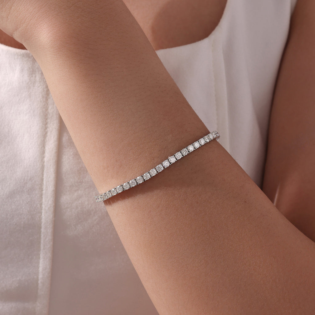 3MM Moissanite Tennis Bracelet