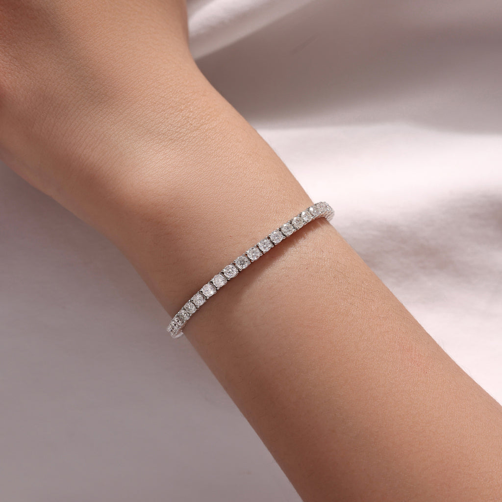 3MM Moissanite Tennis Bracelet