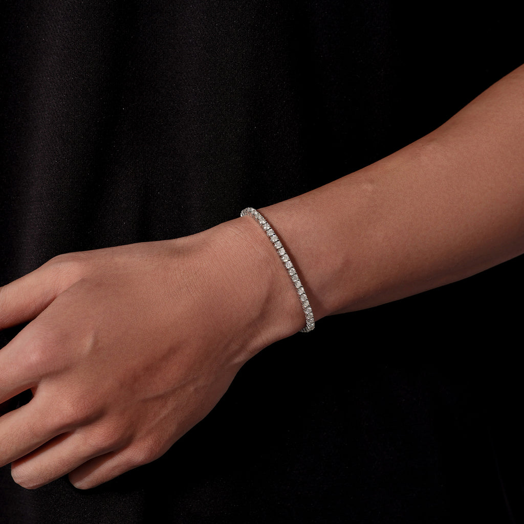 3MM Moissanite Tennis Bracelet