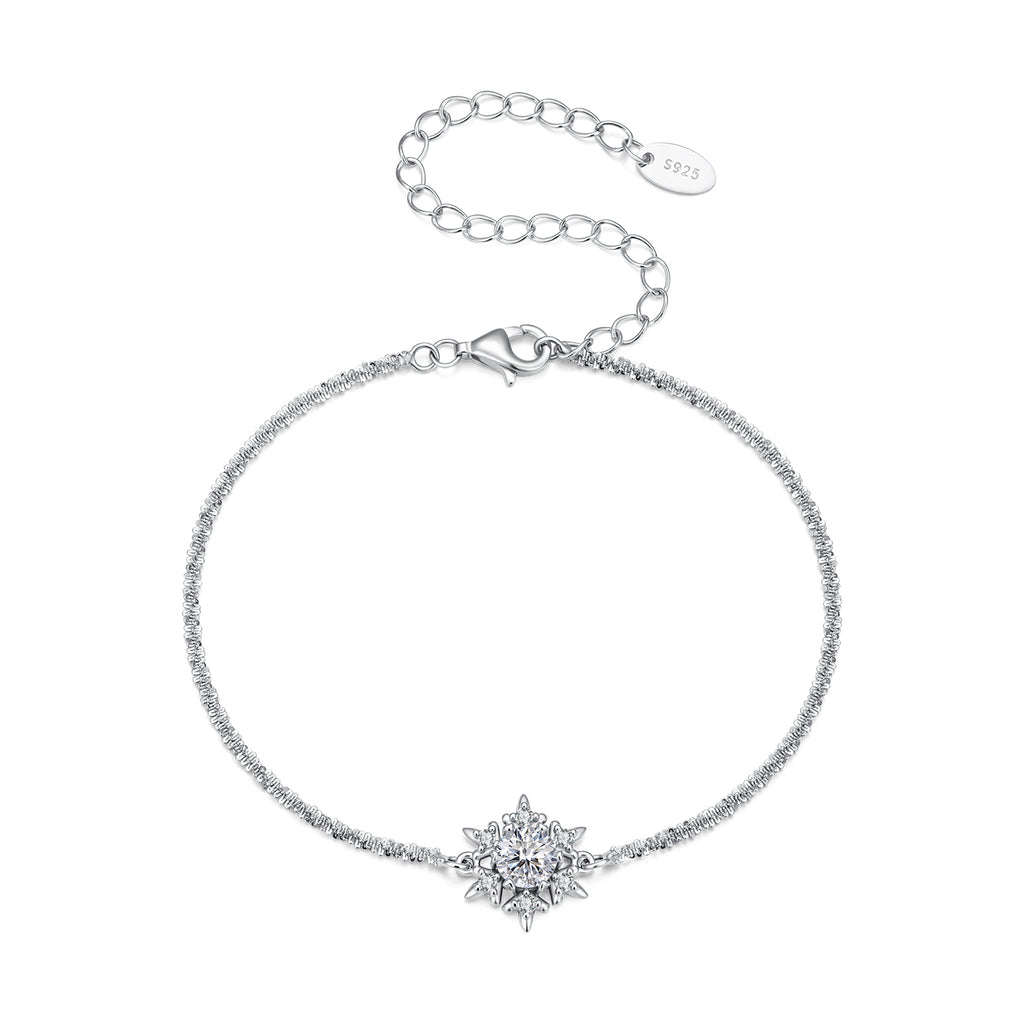 Snowflake Moissanite Bracelet