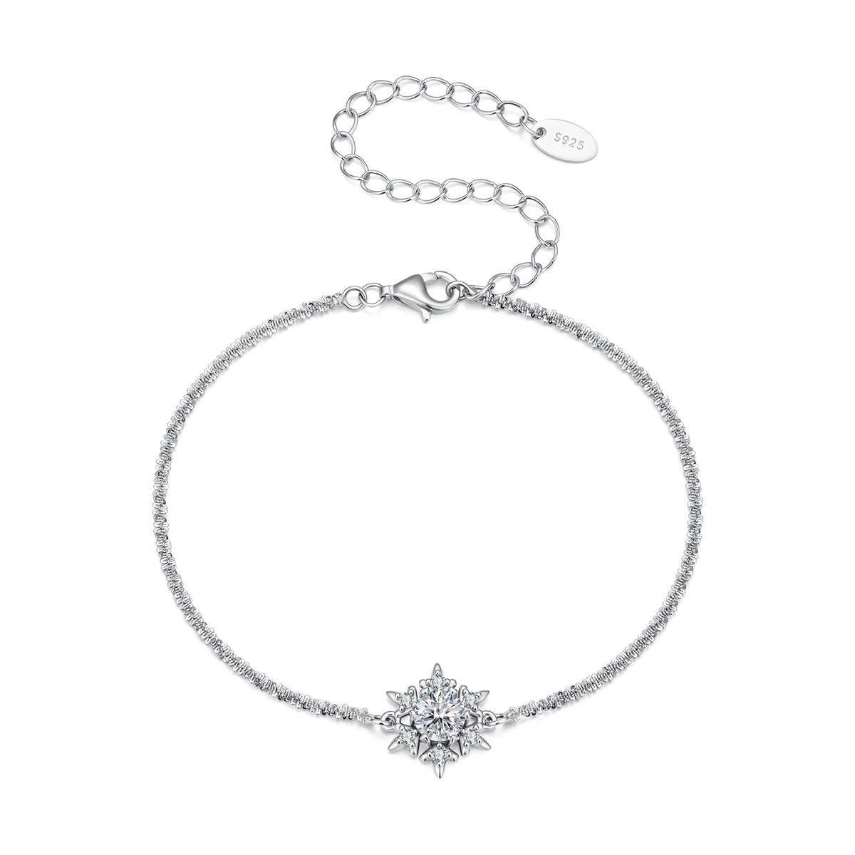 Snowflake Moissanite Bracelet
