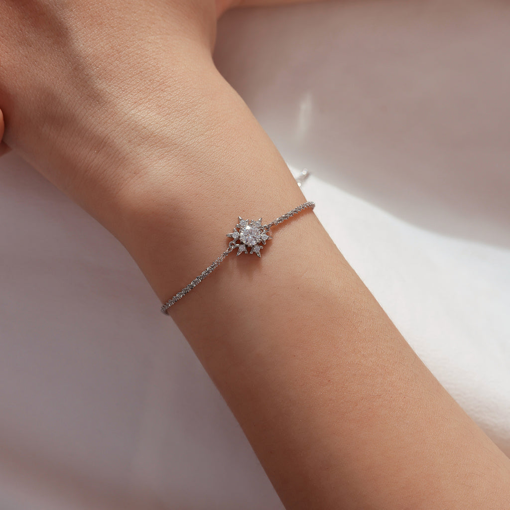 Snowflake Moissanite Bracelet