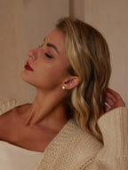 bamoer 925 Silver 6-Prong Moissanite Stud Earrings