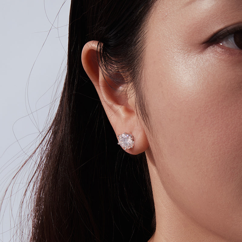 Classic 6-Prong Moissanite Studs