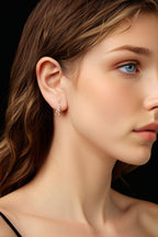 Cascading Moissanite Earrings in 925 Sterling Silver