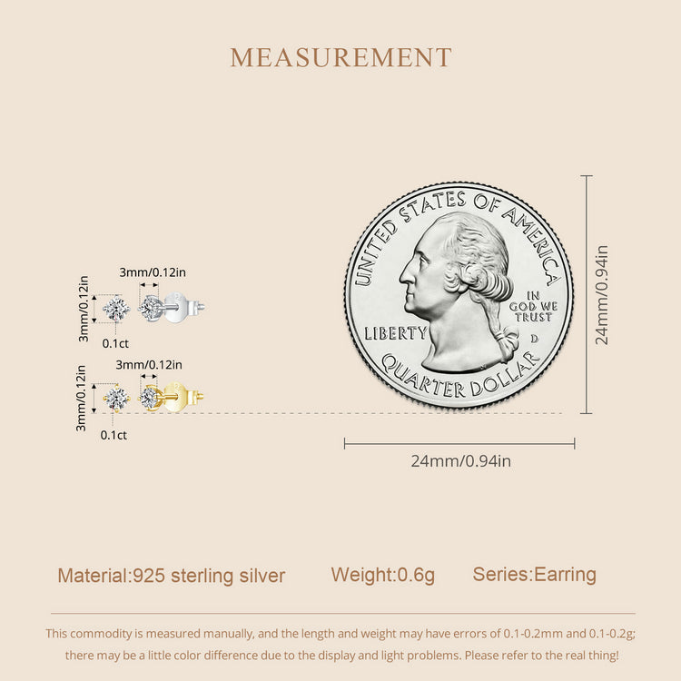 Classic Moissanite Studs