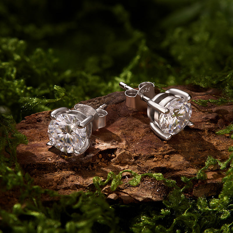 Classic Moissanite Studs