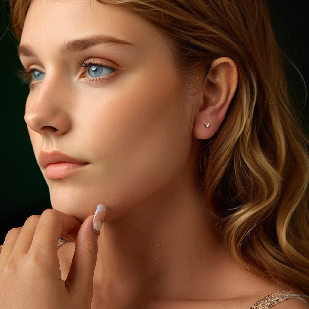 Classic Moissanite Studs