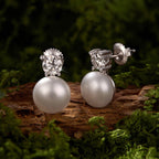 Timeless Pearl & Diamond Studs