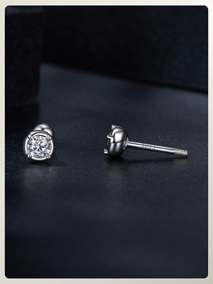 Aurora Brilliance Moissanite Stud Earrings