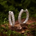 Pavé Thick Huggie Hoops