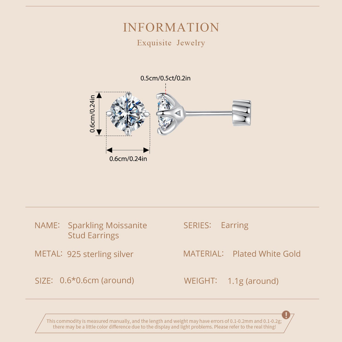 3-Prong Martini Studs