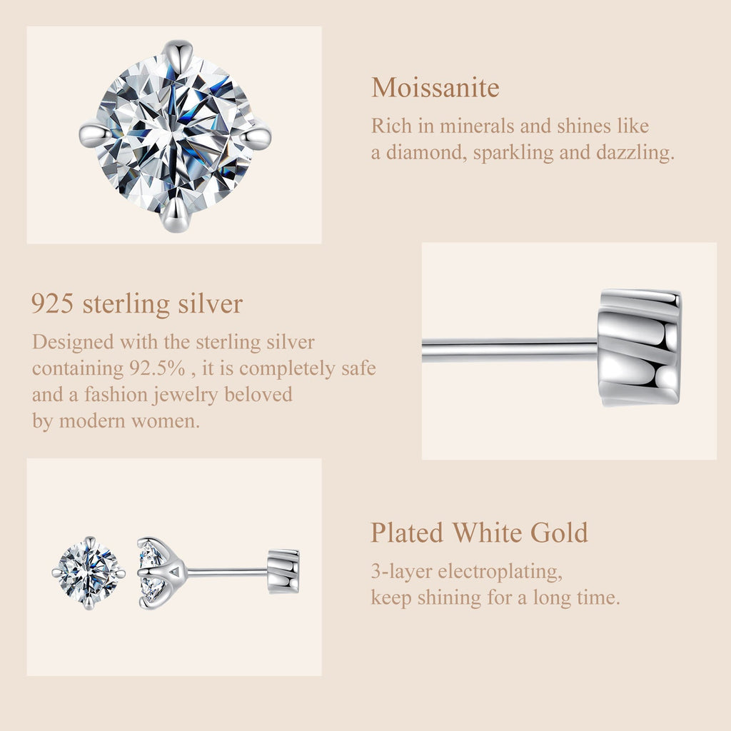 3-Prong Martini Studs