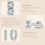 Jumbo 5-Stone Huggie Hoops